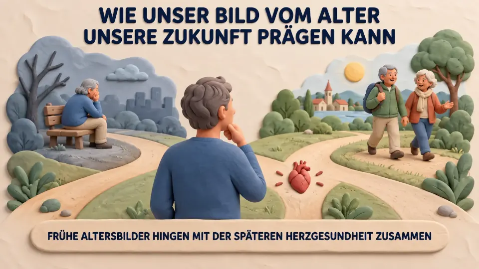 Person an einer Weggabelung zwischen zurückgezogenem und aktivem Altern